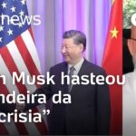 Relação de Musk com a China demonstra parcialidade: ‘Elon Musk hasteou bandeira da hipocrisia’