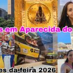 CHEGAMOS NA BASÍLICA EM APARECIDA/FEIRA E APOIO DOS ROMEIROS VALORES. Vlogao