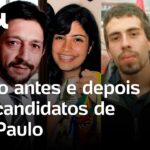 Datena modelo, Pablo Marçal mudado e Boulos jovem: veja o antes e depois dos candidatos de São Paulo